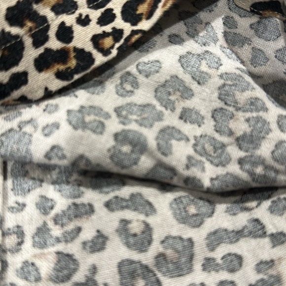 Jolt Linen Animal Print Brown and Black Shorts Women’s Large - Picture 5 of 8